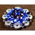 thumbnail image 5 of Set Of 4 Western Screw Back Concho Blue Purple Crystals 1-1/49In. Saddle, 5 of 7