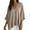 Coffee, variant on Women's Casual V Neck Batwing Long Sleeve Blouse Shirt Batwing Off Shoulder Top for Women Versatile V Neck Slit Long Sleeve Top White S