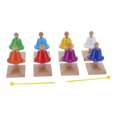 thumbnail image 2 of 8Pcs Hand Bells Set 8 Note Handbells Colorful Metal Musical Toy Percussion Kids Teaching Aids, 2 of 8