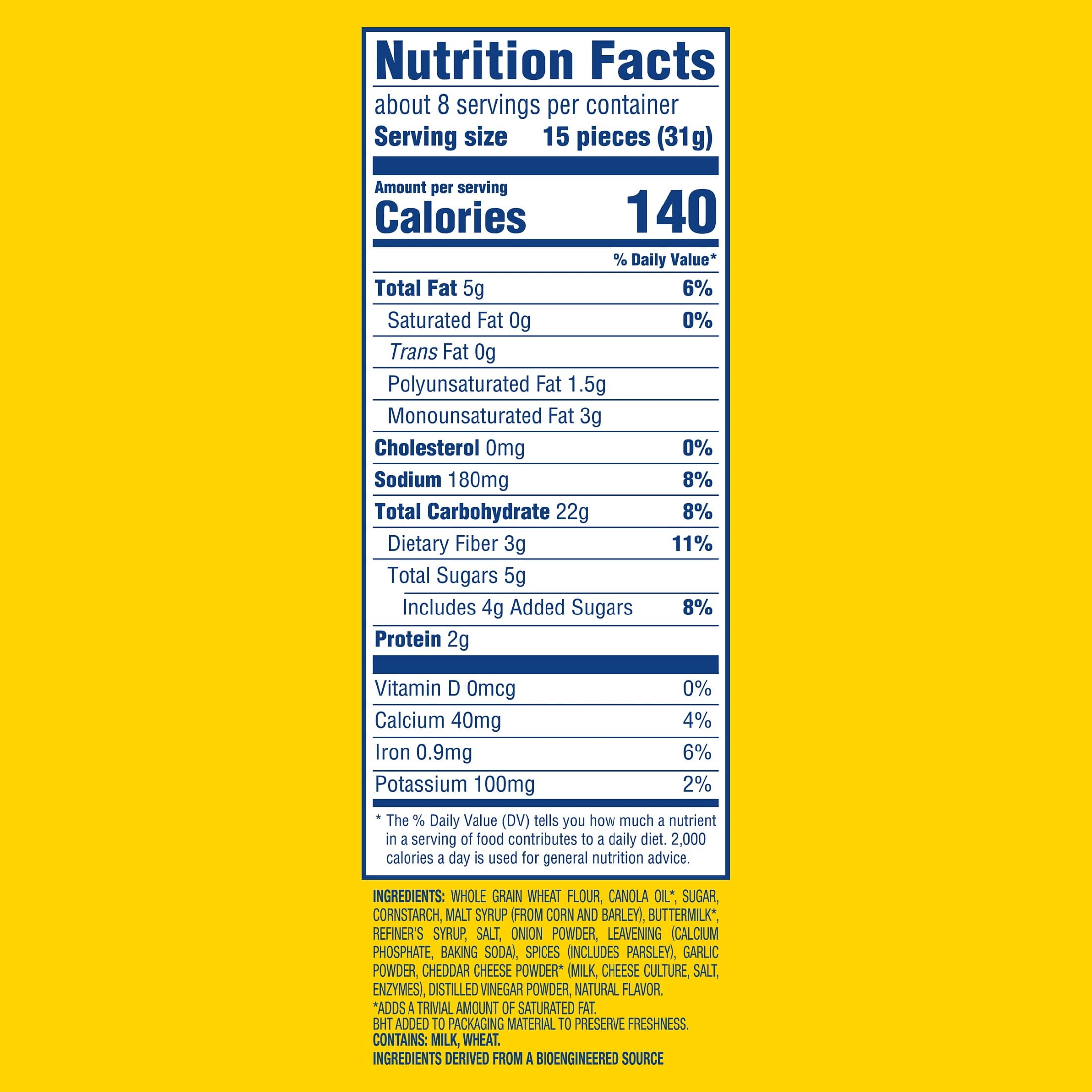 WHEAT THINS Ranch-Flavored Snacks, Whole Grain Wheat Crackers, Snack Crackers, 8.5 oz