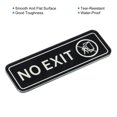 thumbnail image 4 of Unique Bargains No EXIT Sign 6'x2' Self Adhesive Door Sticker Mounting Strips Black, 4 of 6