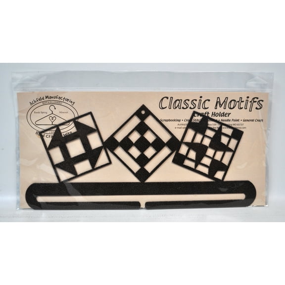 Classic Motifs 12 Inch Quilt Blocks Split Bottom Craft Holder