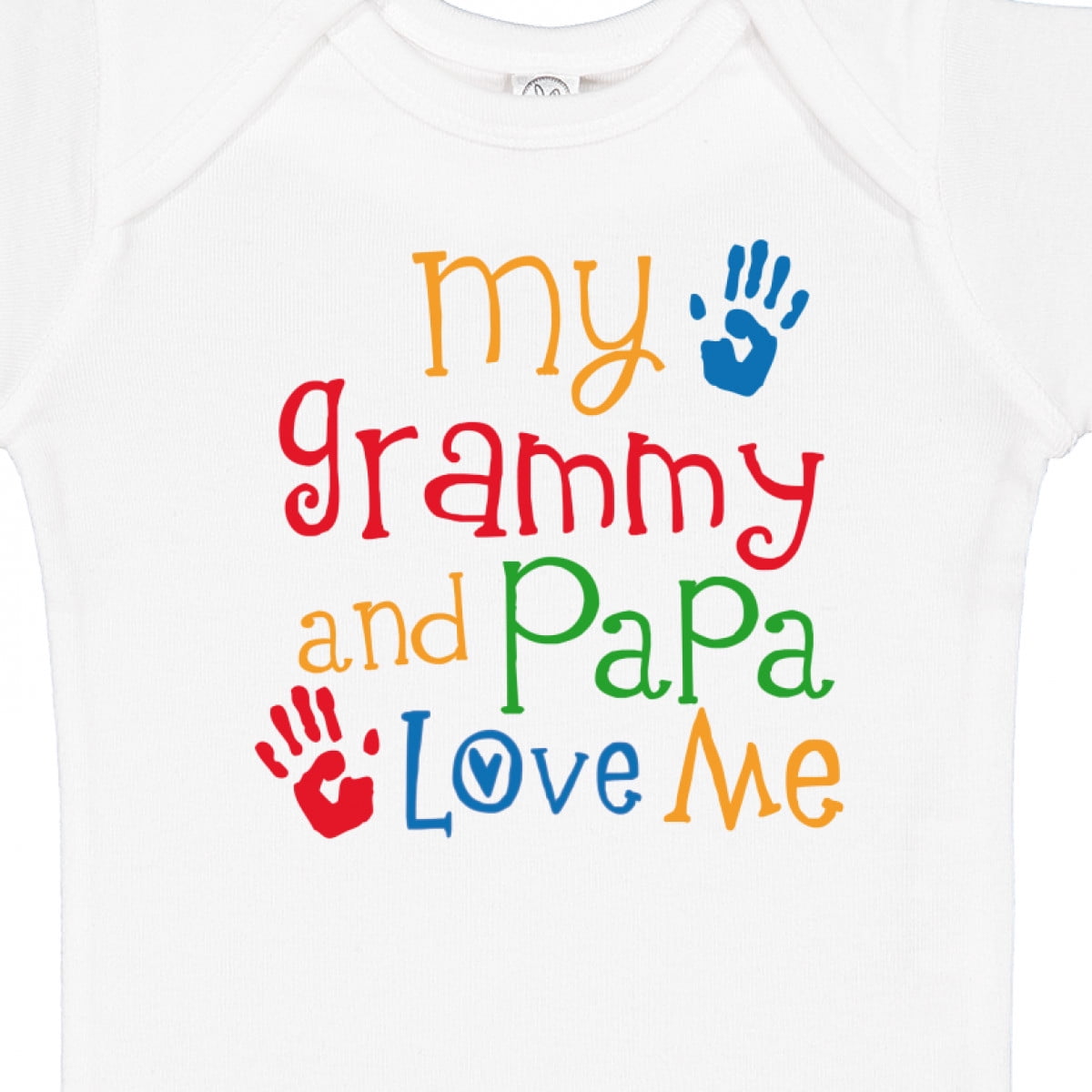 Inktastic Grammy and Papa Love Me Boys or Girls Baby Bodysuit