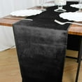 thumbnail image 3 of Efavormart 12" x 107" Black Premium Velvet Table Runner For Wedding Party Decor, 3 of 6