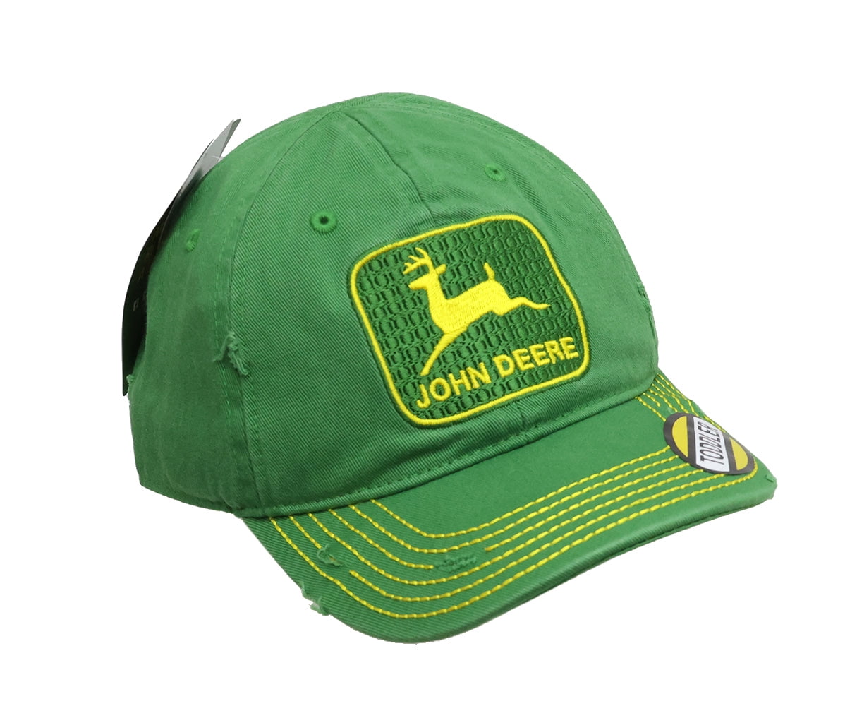 John Deere Toddler Kids Vintage Trademark Hat-Green
