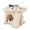 Beige, variant on Cat Tree For Indoor Large Cats  14 Inch Tower With 20x16.5 Perch Bed Climbing Sisal Adult Senior Removable Washable Mat Dark Gray