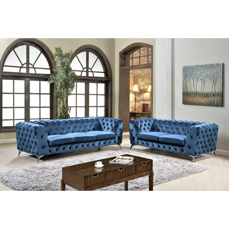 US Pride Furiture Khan 2 Piece Chesterfield Living Room