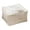 L/20.5×16.5×11.8 in, variant on AYktou Clothes Storage Bags Organizer, Foldable Storage Containers Breathable Cotton Linen Closet Organizer with Reinforced Handles & Clear Window, Thick Container Bins for Blankets, Comforters
