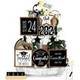 thumbnail image 4 of SXcggal 2024 Graduation Season Wooden Tray Decoration (tray Not Included) 2024 Graduation Season Layered Tray Display Graduation Gift Decorations For The Graduation Party, 4 of 7