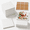 White-24 Pieces, variant on White 24 Pieces Unglazed Matte Ceramic Craft Tiles With Cork Backings