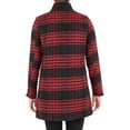 thumbnail image 3 of Cyn & Luca Women's Single Breasted Plaid Coat, 3 of 5