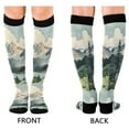 thumbnail image 4 of FORMRS Womens Knee High Socks Casual Long Thick Travel Daily Wear, 1 Pair, Watercolor Mountatin, 4 of 6