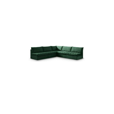 Meridian Furniture Jacob Green Velvet Modular Sectional