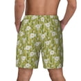 thumbnail image 4 of Balery Daisies Flowers Mens Swim Trunks Swim Shorts for Men Quick Dry Inseam Beach Shorts with Compression Liner Pocket-Small, 4 of 9