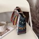 thumbnail image 3 of Bolso de hombro de mujer vintage Hugo gran capacidad Blanco negro, 3 of 9