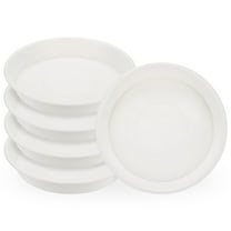 Uxcell 5-Pack Plastic Plant Saucers, 6 Inch ID Plant Pot Water Trays for Indoor/Outdoor, Flowerpot Drip Tray [7 Inch OD, White]