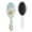 White-60, variant on Romantic Floral Hair Brush, Abstract Watercolor Detangling Paddle Brush with Vintage Wildflower and Butterfly Illustration