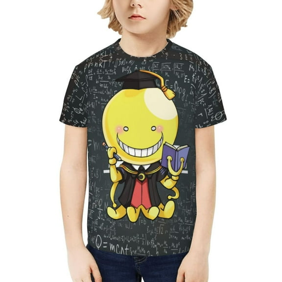 Assassination Classroom Kids T-Shirt 3D Printed Graphic T-Shirts Boys and Girls Short Sleeve Shirts for Youth Kids X-Small