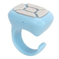 thumbnail image 4 of Anillo de control remoto Teléfono celular Bluetooth Control remoto Cámara Obturador Botón selfie para desplazar video haciendo clic como azul, 4 of 10