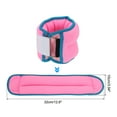 thumbnail image 2 of Uxcell Ankle Weights Leg Weight Straps Adjustable 3lbs Ankle Weight Sets Pink, 2 of 7