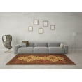 thumbnail image 3 of Ahgly Company Indoor Rectangle Abstract Brown Modern Area Rugs, 3' x 5', 3 of 4
