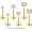 Gold CZ-2/3/4mm, variant on 20G Flat Back Earrings Stud G23 Titanium Threadless Tragus Labret Cartilage Lip Medusa Conch Body Piercing Jewelry Hypoallergenic for Women Men