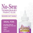 thumbnail image 6 of Aleene’s No-Sew Temporary Fabric Glue, 4 fl oz – Washable Fabric Adhesive for Basting, Sewing, Trims & Appliqués, 6 of 10