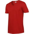 thumbnail image 3 of Gildan Mens Soft Style V-Neck Short Sleeve T-Shirt, 3 of 5