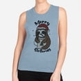 thumbnail image 2 of Merry Slothmas Women's Muscle Tank 2X-Large Stonewash Denim, 2 of 5