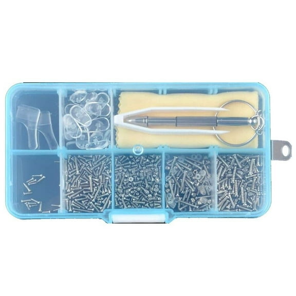 Screw Nut Nose Pad Optical Repair Tool Assorted Kit Set For Eyeglass Sun Glasses
