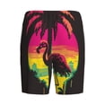 thumbnail image 7 of Daiia Flamingo And Palm Trees At Sunset Mens Woven Stretch Pajama Short,Short Pajama Pants-XX-Large, 7 of 7