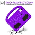 thumbnail image 2 of Portable Heavy Duty Kids Case for Lenovo Tab M9 2023, EVA Shockproof Armor Military Grade Lens Protection Case with Kids Friendly Handle Foldable Stand Bracket Case,Purple, 2 of 6