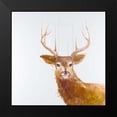 thumbnail image 2 of Atelier B Art Studio 20x20 Black Modern Framed Museum Art Print Titled - Abstract Deer, 2 of 5