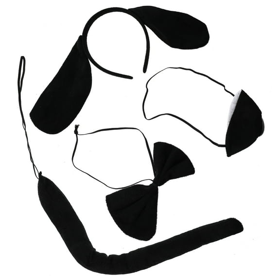 OUNONA 1 Set Pet Costume Accessories Fabric Black for  Parties and Photography