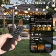 thumbnail image 3 of Mibote Outdoor String Lights, 50FT 25 G40 Bulbs Shatterproof Patio Lights,Waterproof,Dimmable ,Remote Control for Patio Garden, 3 of 6