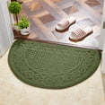 thumbnail image 4 of Rubber Half-round Doormat for Home Front Door Indoor Non Slip Entrance Hallway Bathroom Carpet Rugs Durable Floor Mats Doormats (wine red,48x78cm), 4 of 6