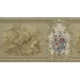 thumbnail image 1 of Fond d'Écran Précollé Bord - Nature Brun, Violet, Vert Paons, Canards, Roses Mur Bord Design Rétro, 15 Pi x 7 Po (4,57 M x 17,78 Cm), 1 of 5