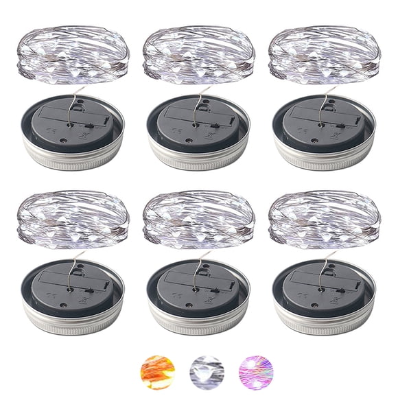 Wosthever Botella de vino led de cadena con 20 luces LED para botella, para fiesta, boda, Navidad, Halloween, Bar, decoración, blanco cálido Iluminación y accesorios blanco 2M 20LED