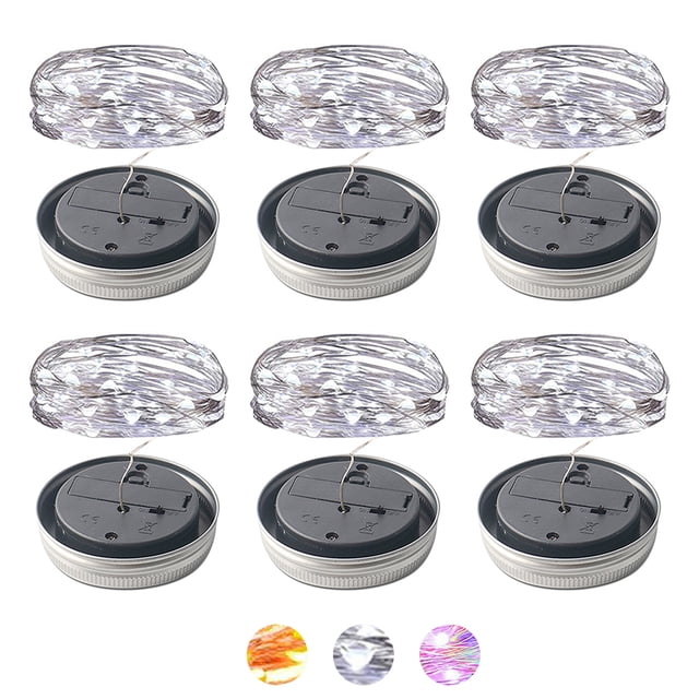 Wosthever Botella de vino led de cadena con 20 luces LED para botella, para fiesta, boda, Navidad, Halloween, Bar, decoración, blanco cálido Iluminación y accesorios blanco 2M 20LED