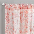 thumbnail image 3 of The Pioneer Woman Maize Sheer Curtain Panel, Coral, 1 Panel, 50"W x 84"L, 3 of 6