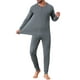 thumbnail image 1 of Conjunto de ropa interior larga de 2 piezas para hombres, capa base superior e inferior M gris oscuro, 1 of 5