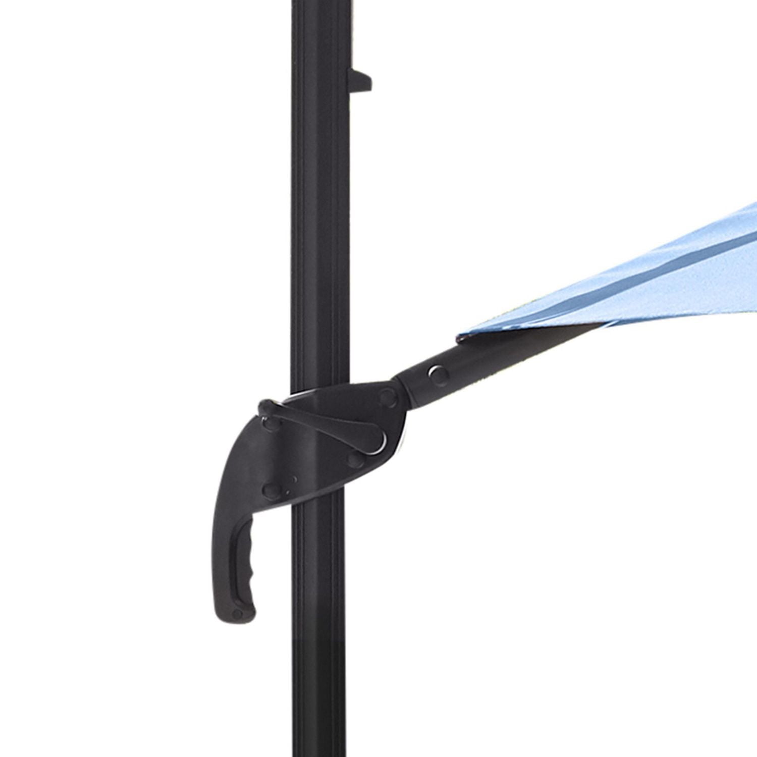 hometrends 10 ft. Round Offset Umbrella & Base