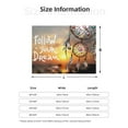thumbnail image 3 of KLL Follow Your Dream Dreamcatcher Print Fleece Throw Blanket, Horizontal Fleece Bedding Cute Soft Blankets Comfy Fleece Flannel Plush Home Decor for Couch & Bed -80"x60", 3 of 9
