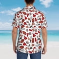 thumbnail image 6 of Haiem Red Food Printed Hawaiian Shirt for Men - Men’s Casual Beach Summer Shirts - Stretch Fabric with Modern Fit-Small, 6 of 9