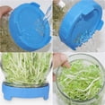 thumbnail image 2 of Tapón De Sellado Pequeño Tapa de germinación de tarro de masón de boca ancha Cubierta de germinación de malla de grado alimenticio (Azul) Sywqhk Libre de BPA, 2 of 6