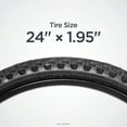 thumbnail image 6 of Schwinn 24" Mountain Bike Tire - Black, 6 of 6