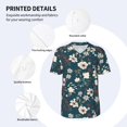 thumbnail image 5 of Rocae Vintage Floral for Breathable Men's Baseball T-Shirt Fashionable Casual Baseball Jersey, Moisture-wicking Sportswear 3X-Large, 5 of 9