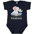 thumbnail image 3 of Inktastic My Great Grandma Loves Me to the Moon and Back Elephant Boys or Girls Baby Bodysuit, 3 of 5