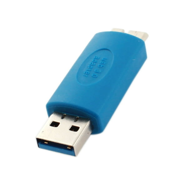 Unique Bargains Super Speed USB 3.0 Type A Male to Micro B Male Connecting Converter Blue