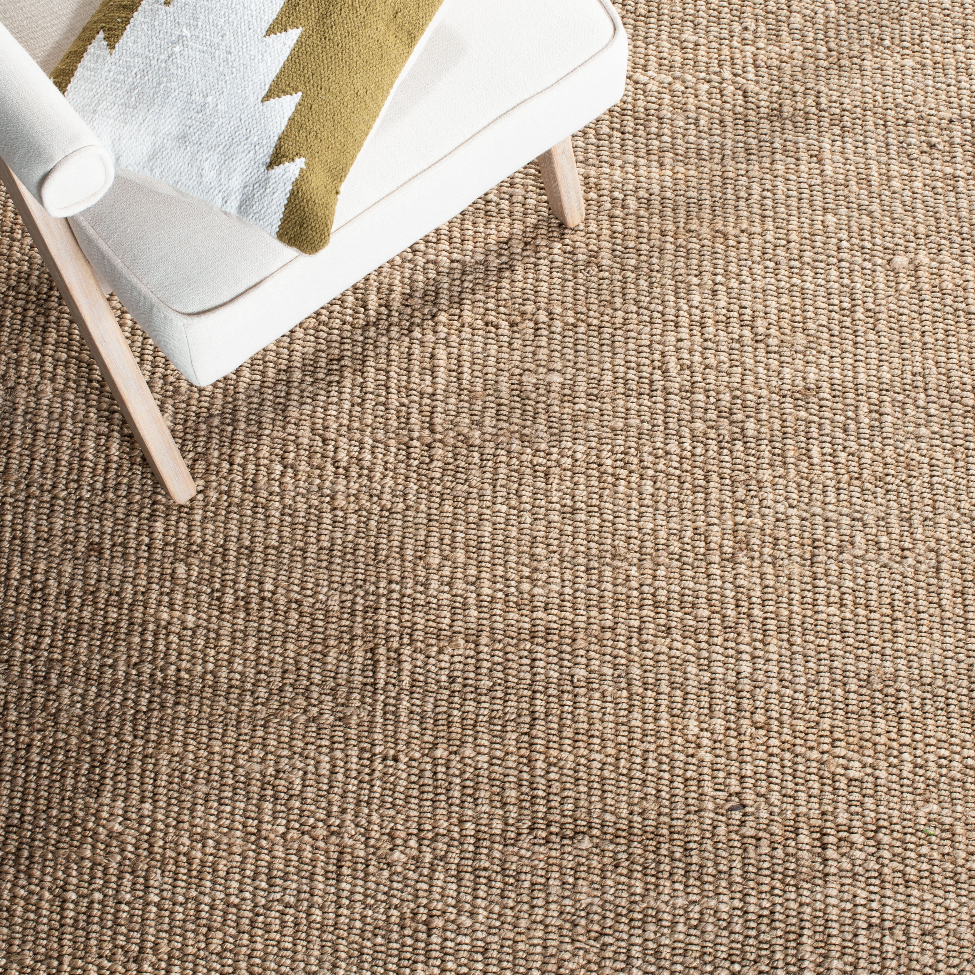 SAFAVIEH Natural Fiber Clara Solid Area Rug, Grey, 10' x 14'